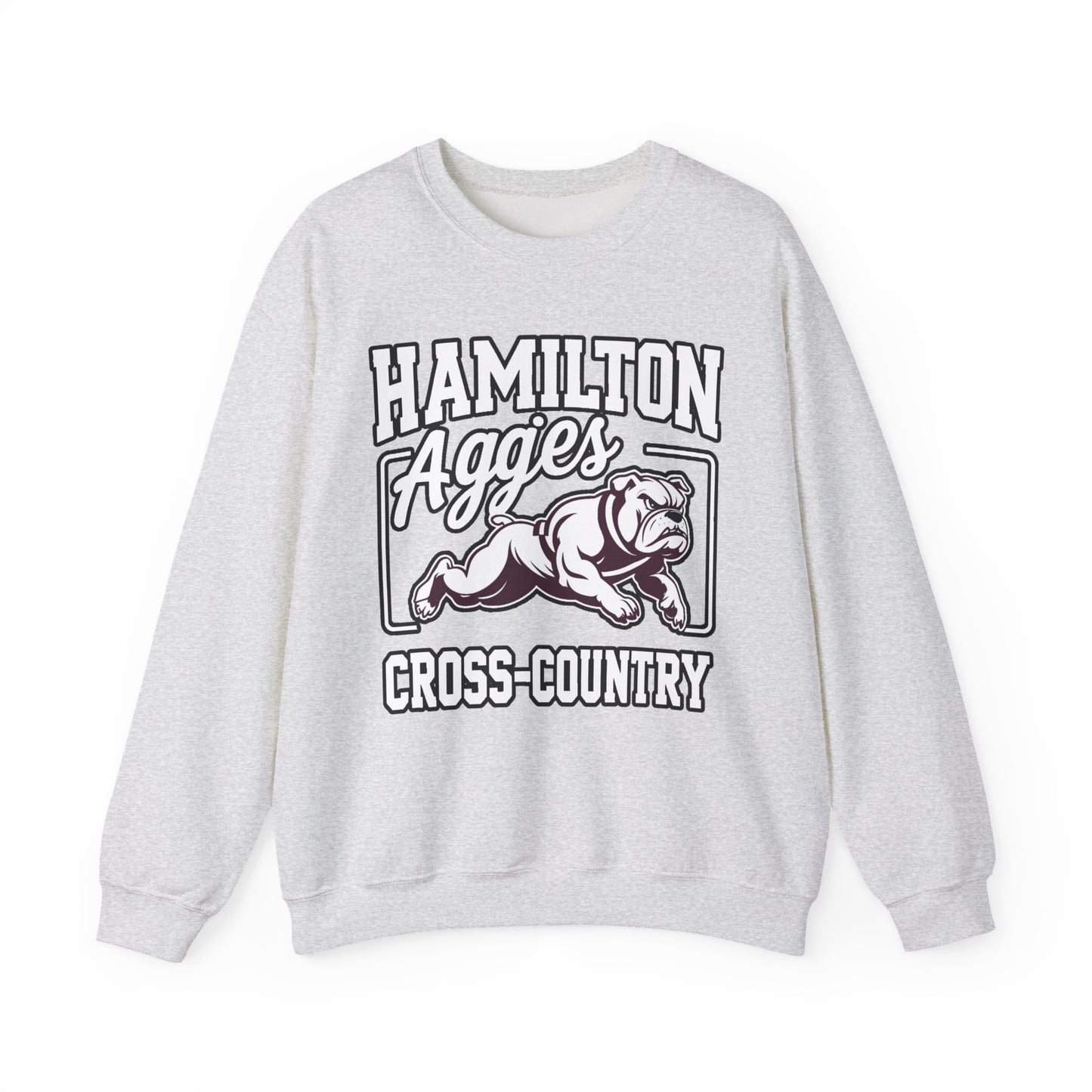 Adult Crewneck Sweatshirt \ Hamilton Aggies Cross-Country \ HCC2