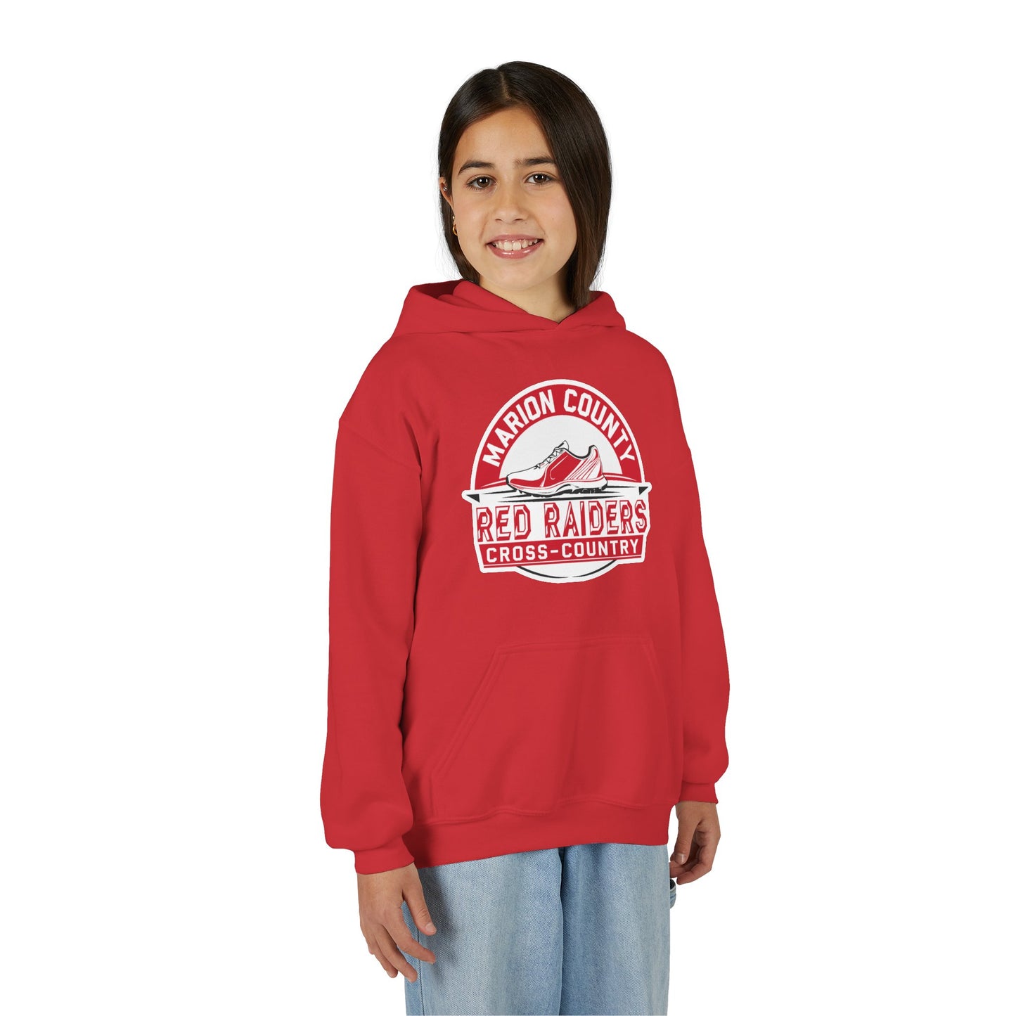 Youth Hoodie Sweatshirt \ Marion County Red Raiders Cross-Country \ MCCC1