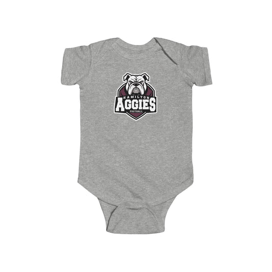 Short Sleeve Baby Bodysuit \ Hamilton Aggies Football \ HAF2