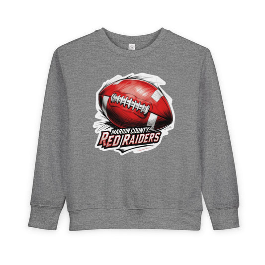 Toddler Crewneck Sweatshirt \ Marion County Red Raiders Football \ MCF1