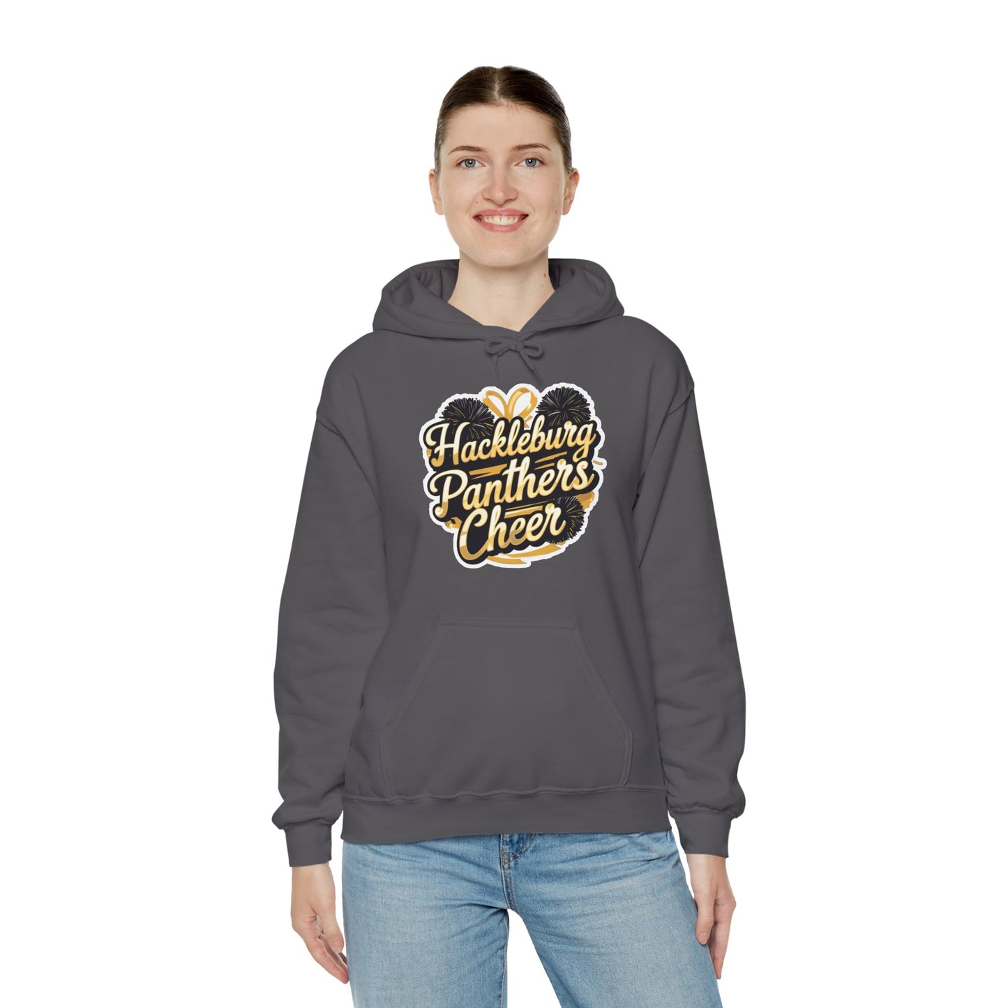 Adult Hoodie Sweatshirt \ Hackleburg Panthers Cheer \ HPC2