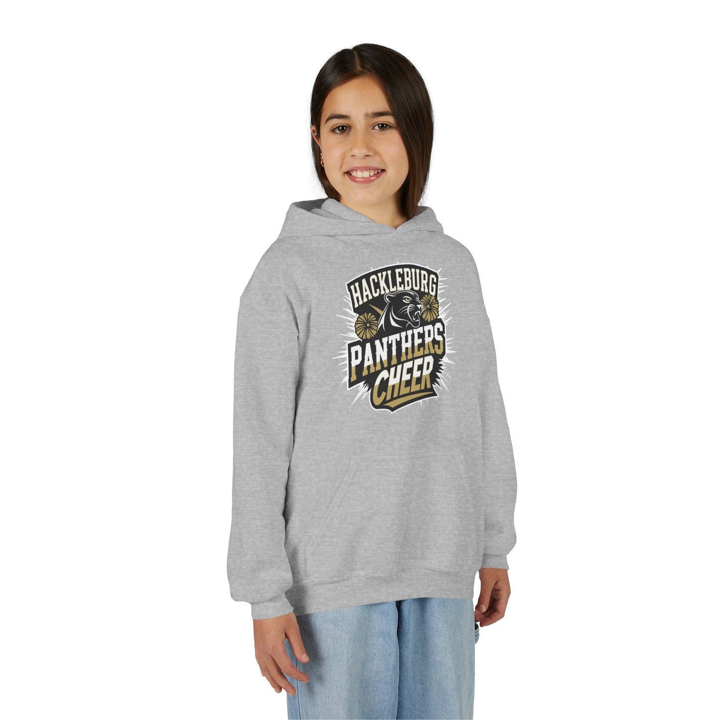 Youth Hoodie Sweatshirt \ Hackleburg Panthers Cheer \ HPC1