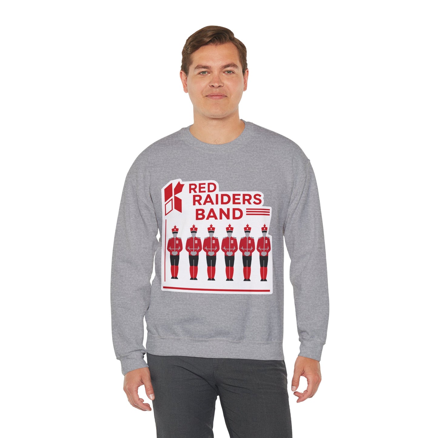 Adult Crewneck Sweatshirt \ Marion County Red Raiders Band \ MCB1