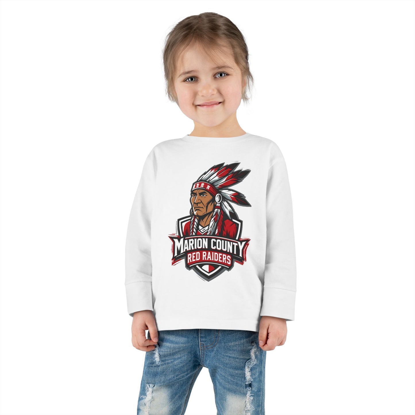 Toddler Long Sleeve Tee \ Marion County Red Raiders \ MC2