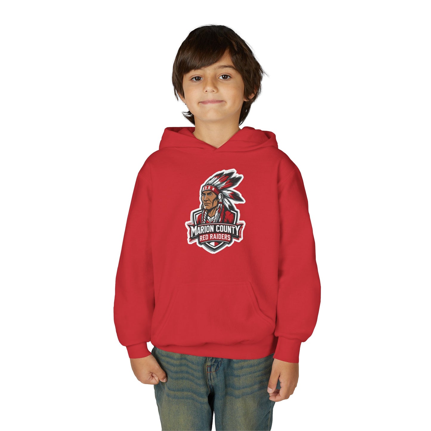Youth Hoodie Sweatshirt \ Marion County Red Raiders \ MC2