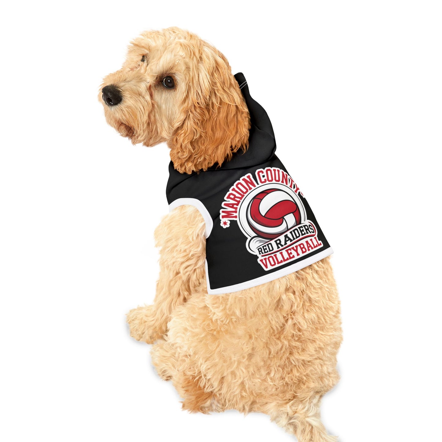 Pet Hoodie \ Marion County Red Raiders Volleyball \ MCV1