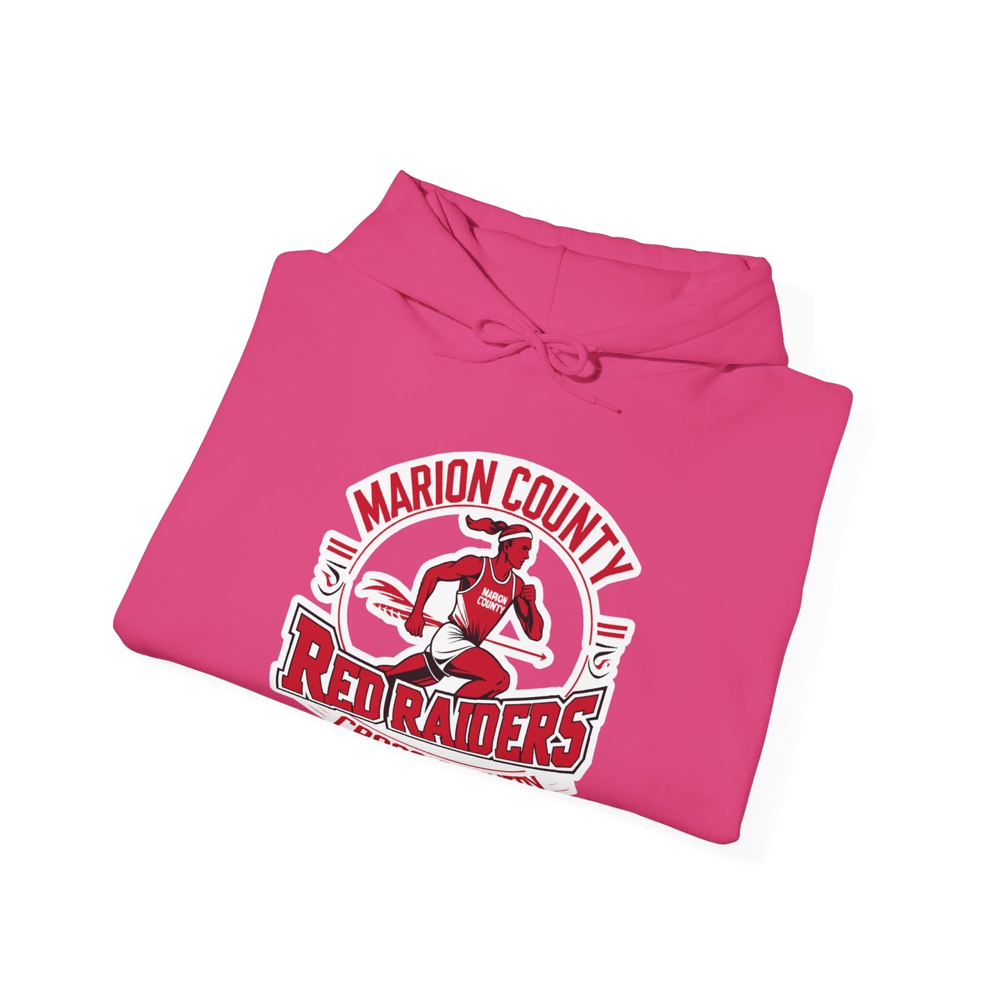 Adult Hoodie Sweatshirt \ Marion County Red Raiders Cross-Country \ MCCC2