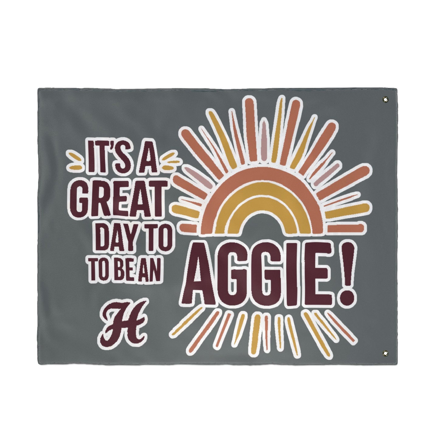 Double Sided Flag \ It's a Great Day to be an Aggie! \ GDA1