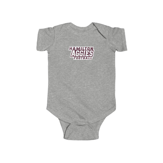 Short Sleeve Baby Bodysuit \ Hamilton Aggies Football \ HAF1