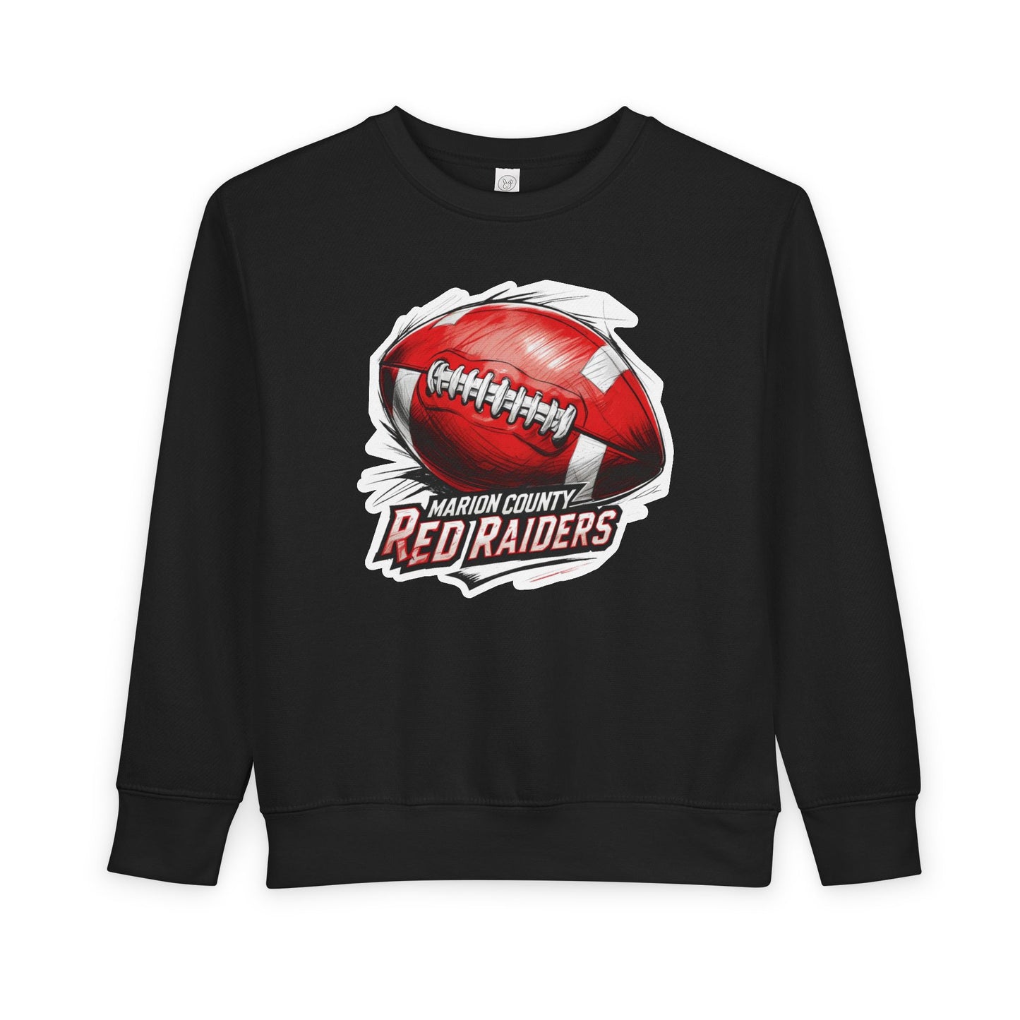 Toddler Crewneck Sweatshirt \ Marion County Red Raiders Football \ MCF1