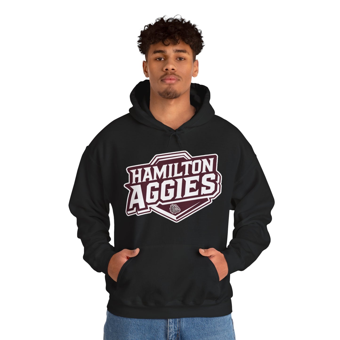 Adult Hoodie Sweatshirt \ Hamilton Aggies \ HA1