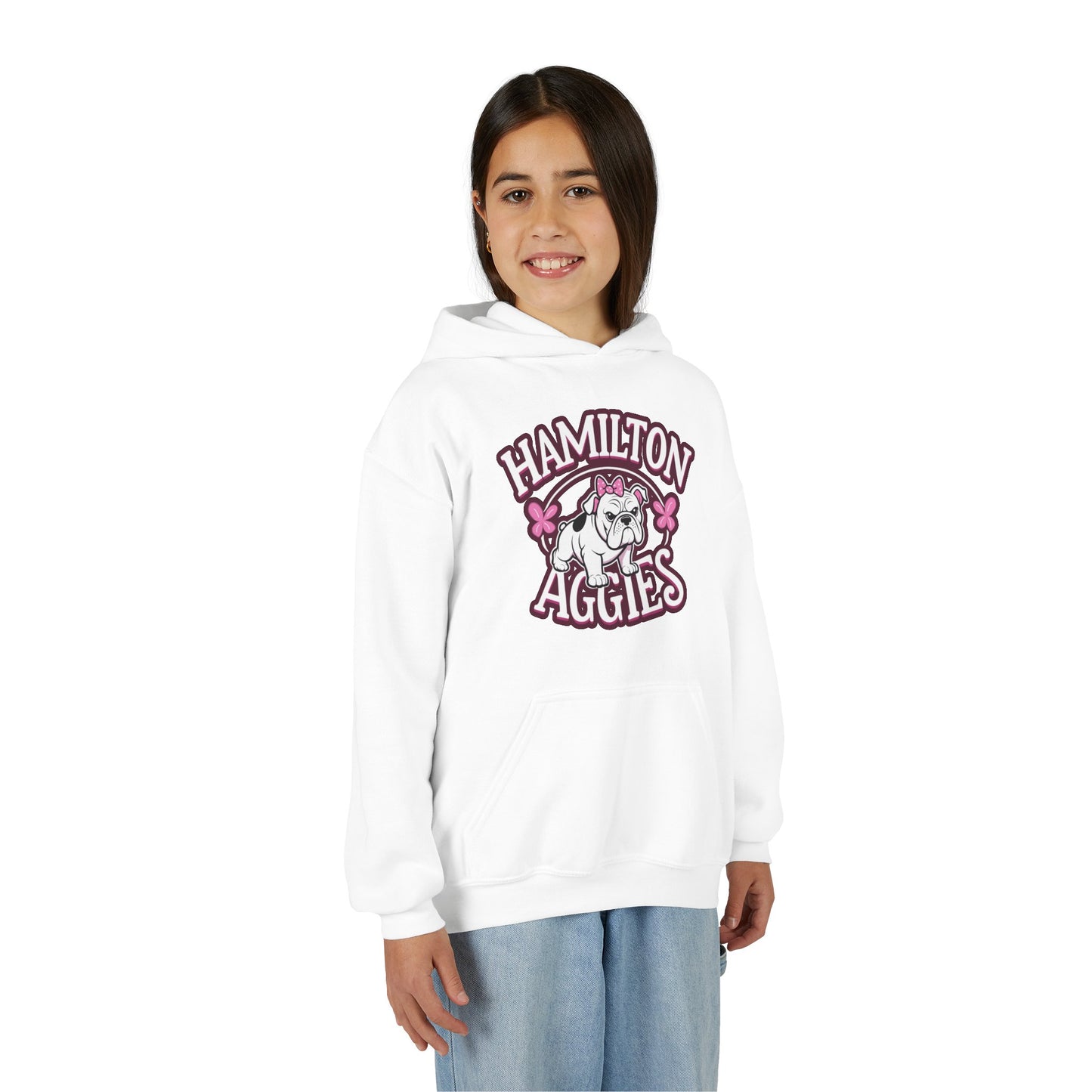 Youth Hooded Sweatshirt \ Hamilton Aggies \ HAG4