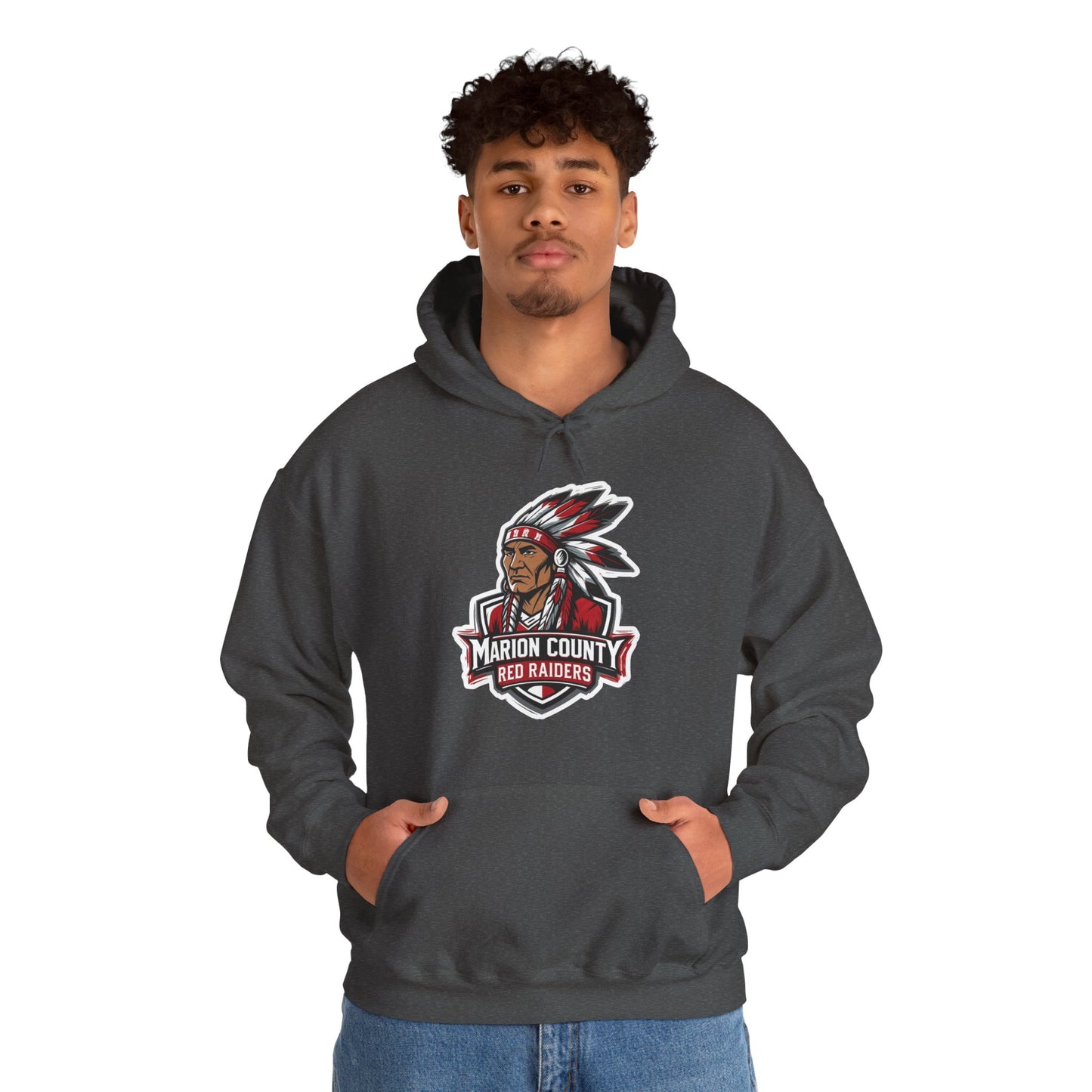 Adult Hooded Sweatshirt \ Marion County Red Raiders \ MC2