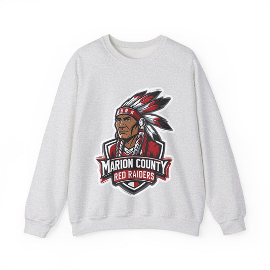 Adult Crewneck Sweatshirt \ Marion County Red Raiders \ MC2