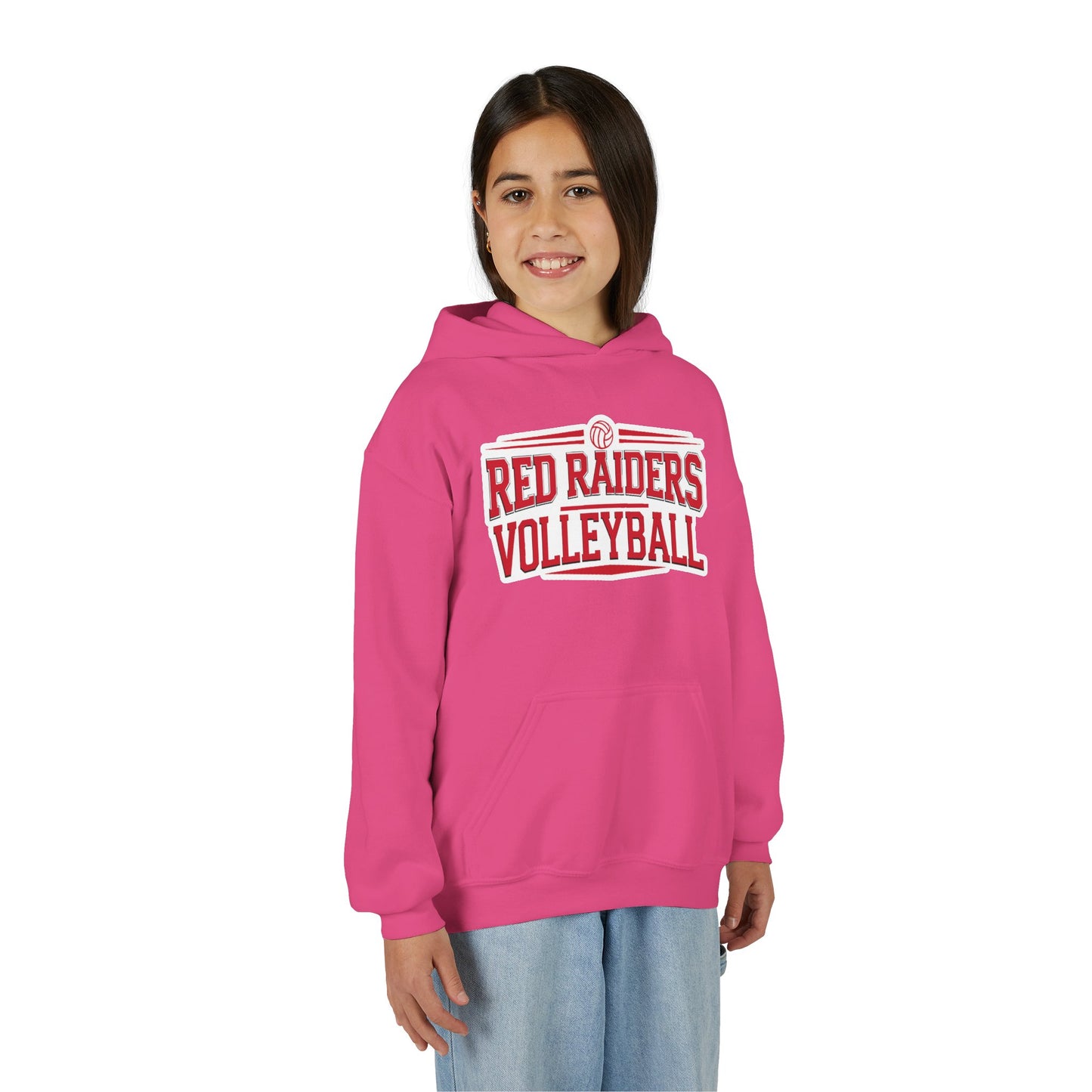 Youth Hoodie Sweatshirt \ Marion County Red Raiders Volleyball \ MCV2