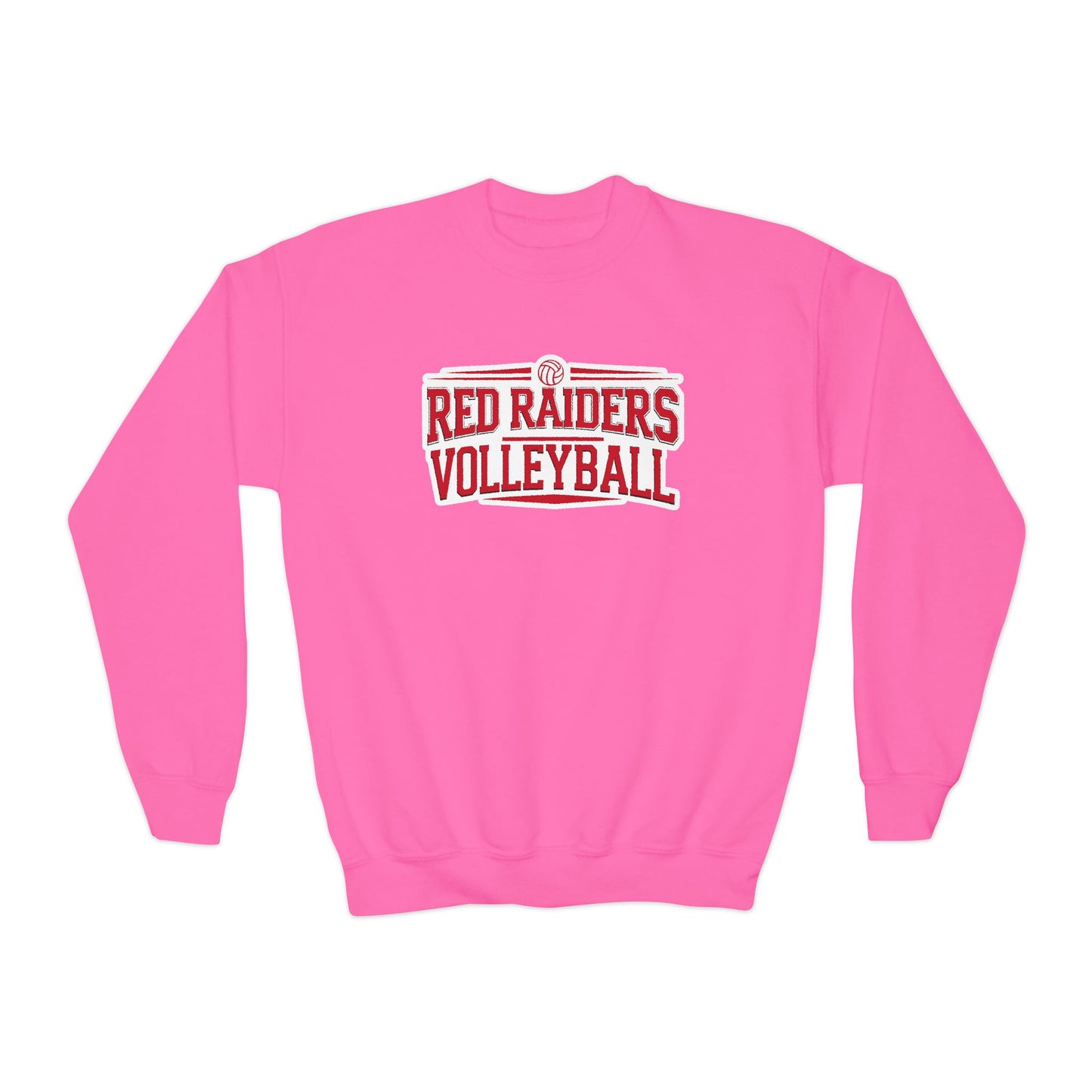 Youth Crewneck Sweatshirt \ Marion County Red Raiders Volleyball \ MCV2