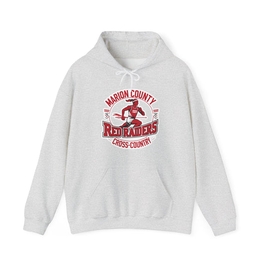 Adult Hoodie Sweatshirt \ Marion County Red Raiders Cross-Country \ MCCC2