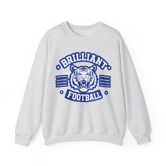 Adult Crewneck Sweatshirt \ Brilliant Tigers Football \ BTF2