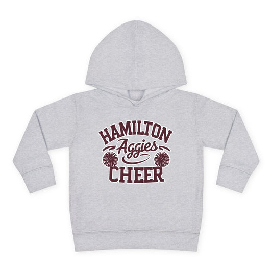 Toddler Hoodie Sweatshirt \ Hamilton Aggies Cheer \ Style HAC2