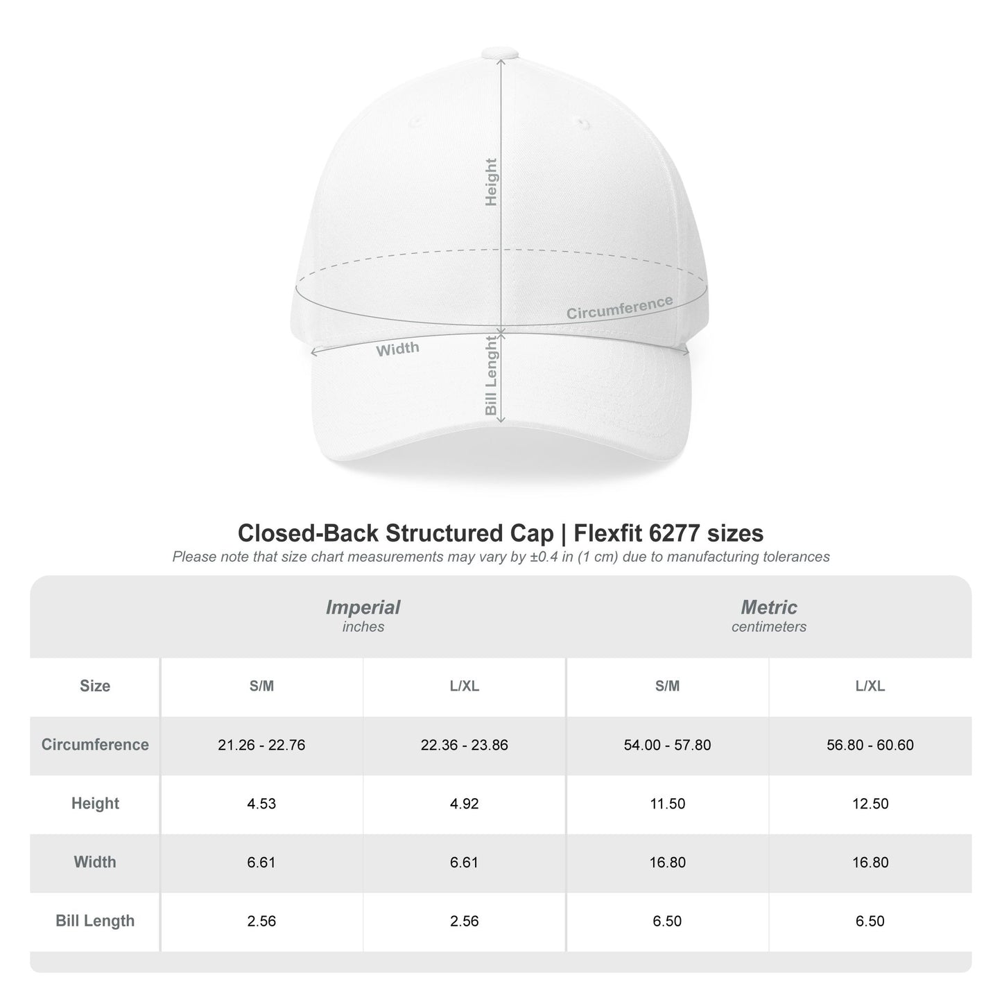Closed-Back Structured Cap \ Hackleburg Panthers \ HPCBCD1