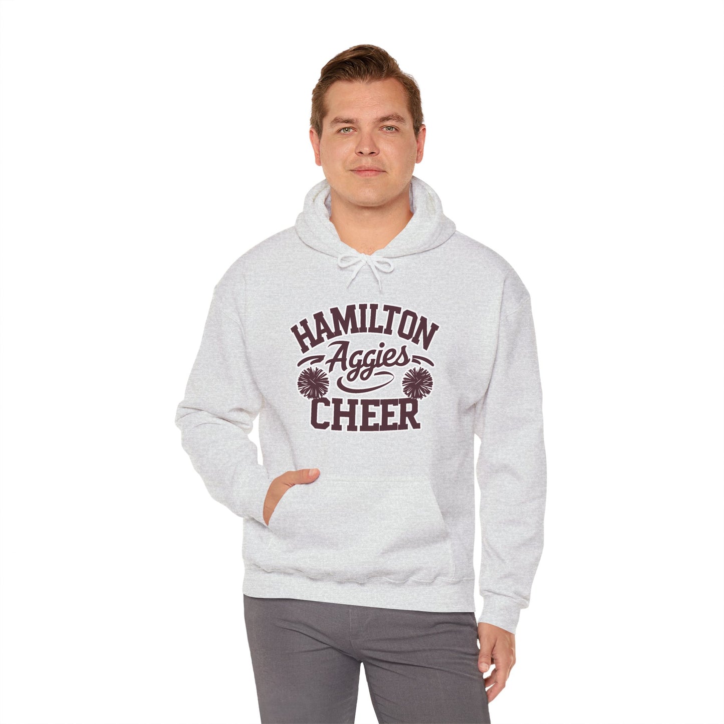 Adult Hoodie Sweatshirt \ Hamilton Aggies Cheer \ HAC2