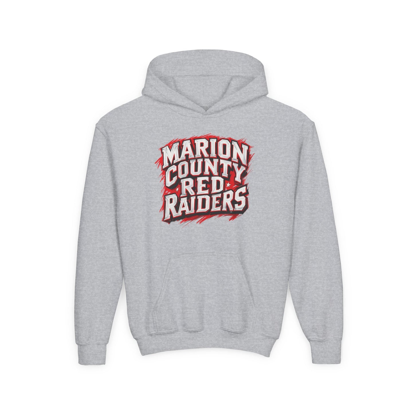 Youth Hoodie Sweatshirt \ Marion County Red Raiders \ MC1