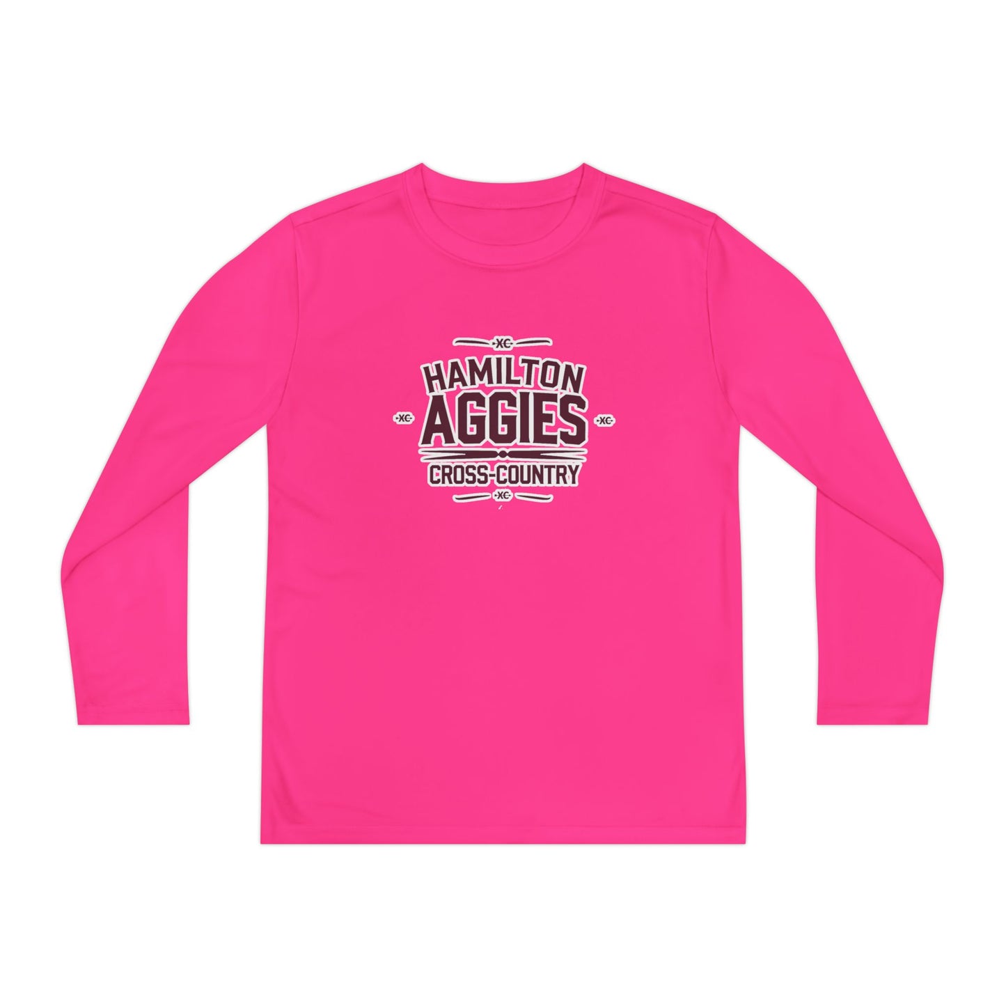 Youth Long Sleeve Tee \ Hamilton Aggies Cross-Country \ HCC1