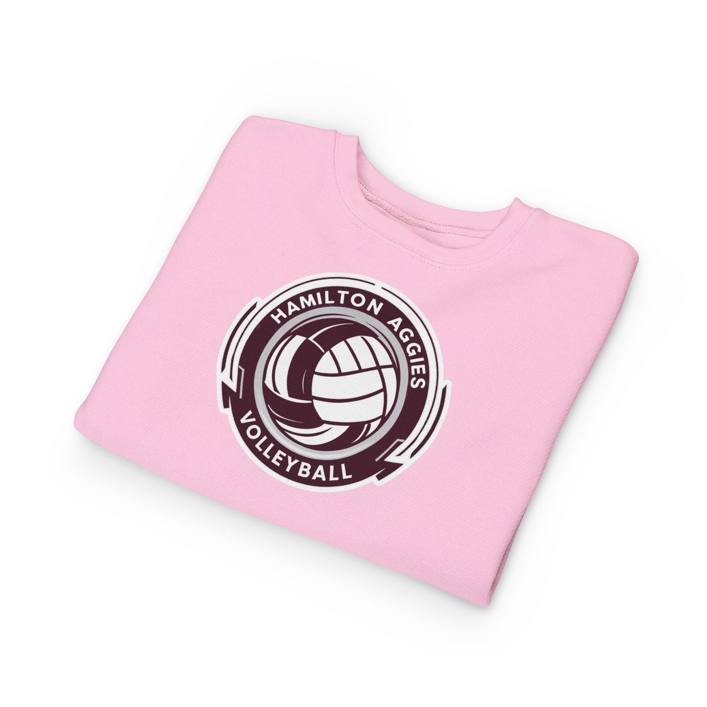 Toddler Crewneck Sweatshirt \ Hamilton Aggies Volleyball \ HAV1