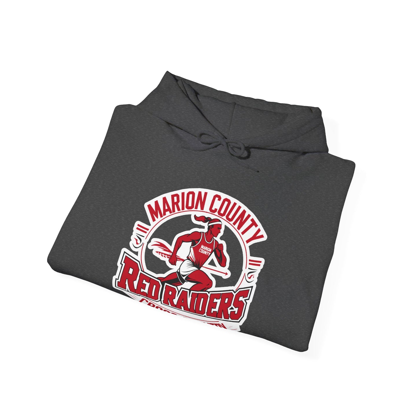 Adult Hoodie Sweatshirt \ Marion County Red Raiders Cross-Country \ MCCC2