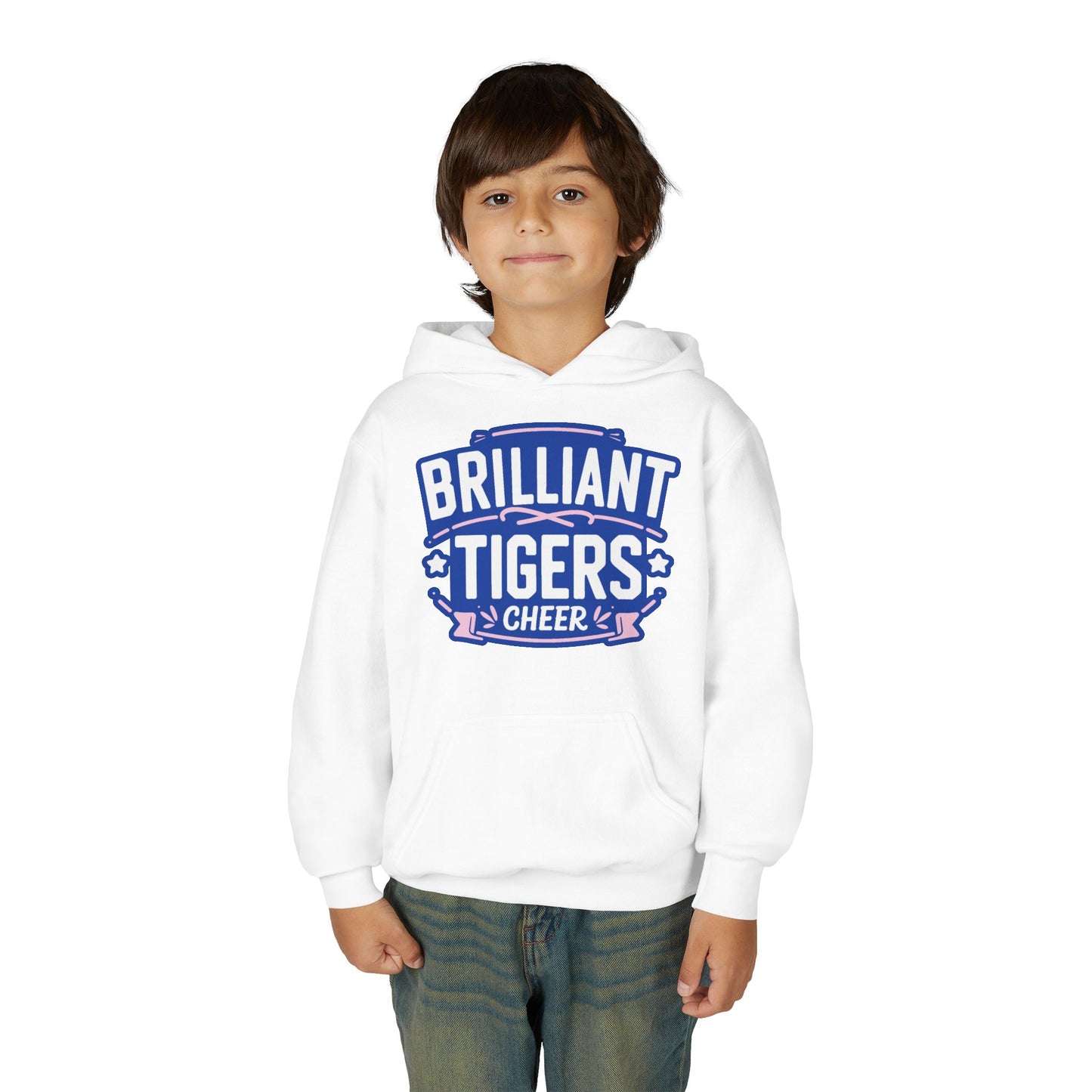 Youth Hoodie Sweatshirt \ Brilliant Tigers Cheer \ BTC2