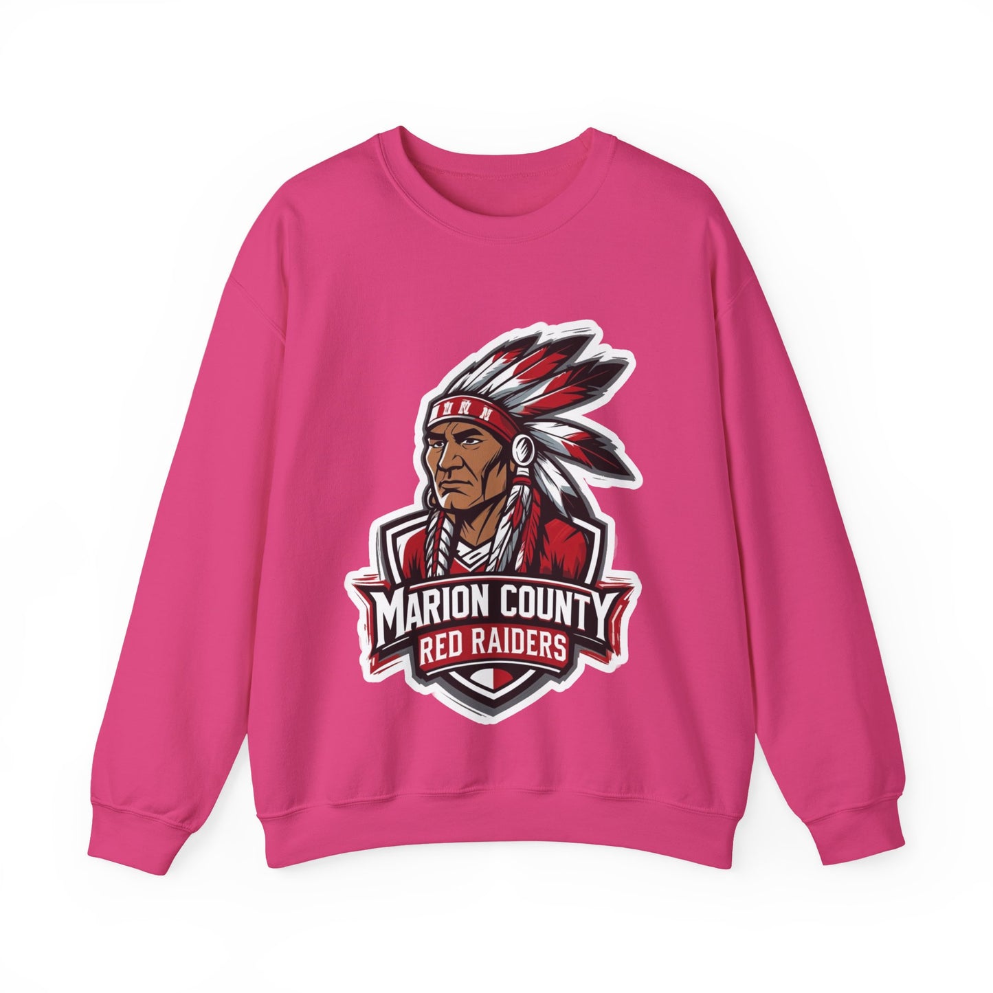 Adult Crewneck Sweatshirt \ Marion County Red Raiders \ MC2