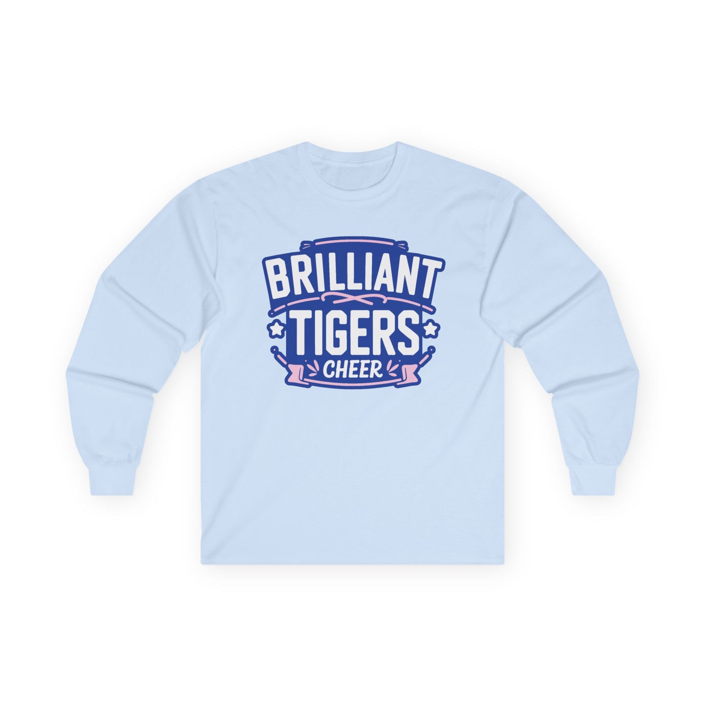 Adult Long Sleeve Tee \ Brilliant Tigers Cheer \ BTC2