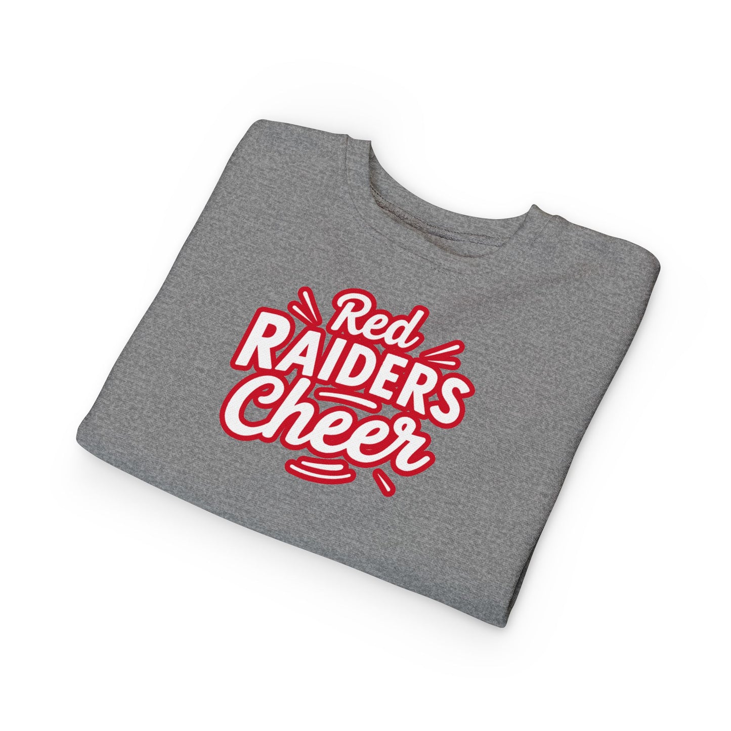 Toddler Crewneck Sweatshirt \ Marion County Red Raiders Cheer \ MCC1