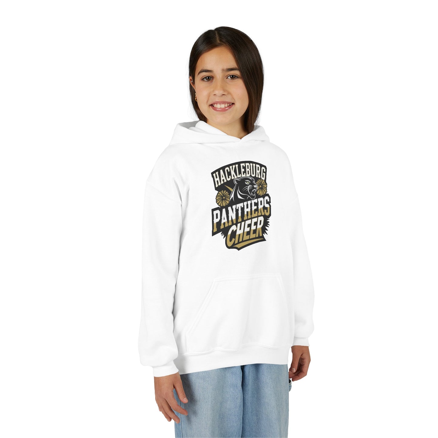 Youth Hoodie Sweatshirt \ Hackleburg Panthers Cheer \ HPC1