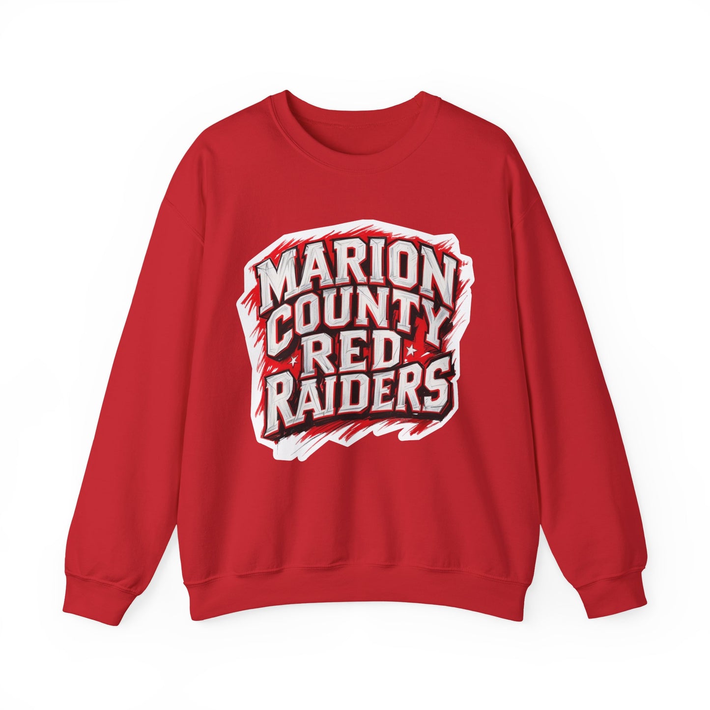 Adult Crewneck Sweatshirt \ Marion County Red Raiders \ MC1