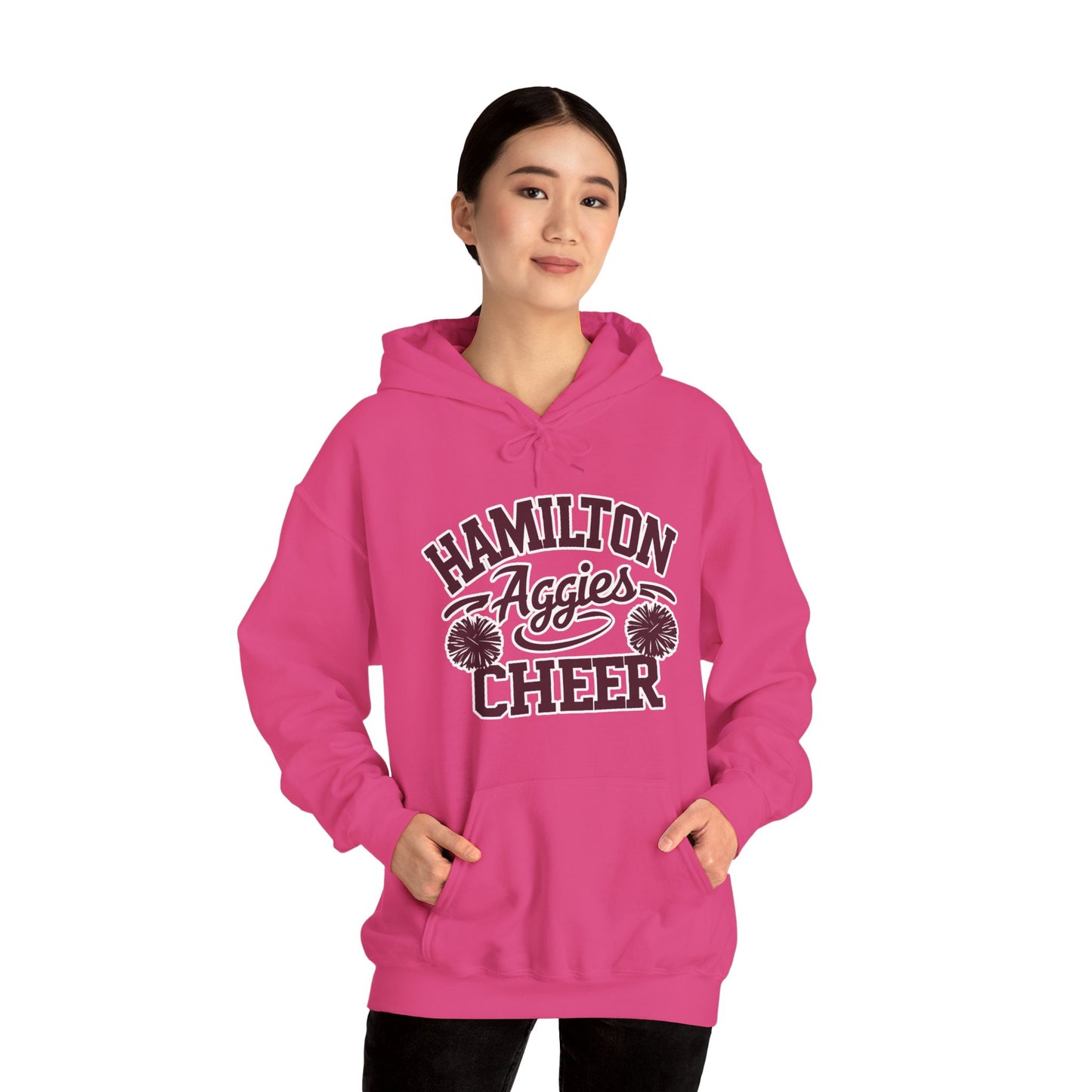 Adult Hoodie Sweatshirt \ Hamilton Aggies Cheer \ HAC2