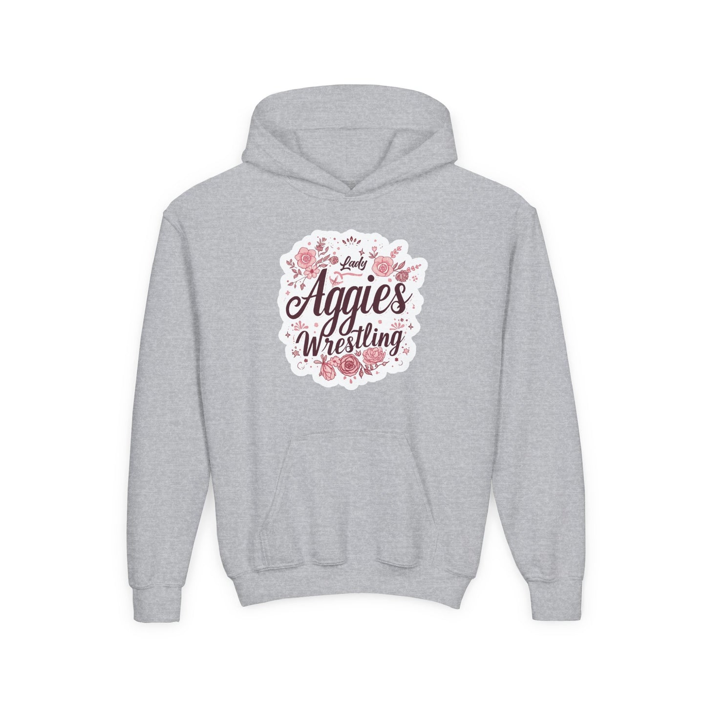 Youth Hoodie Sweatshirt \ Hamilton Aggies Wrestling \ HAWG1