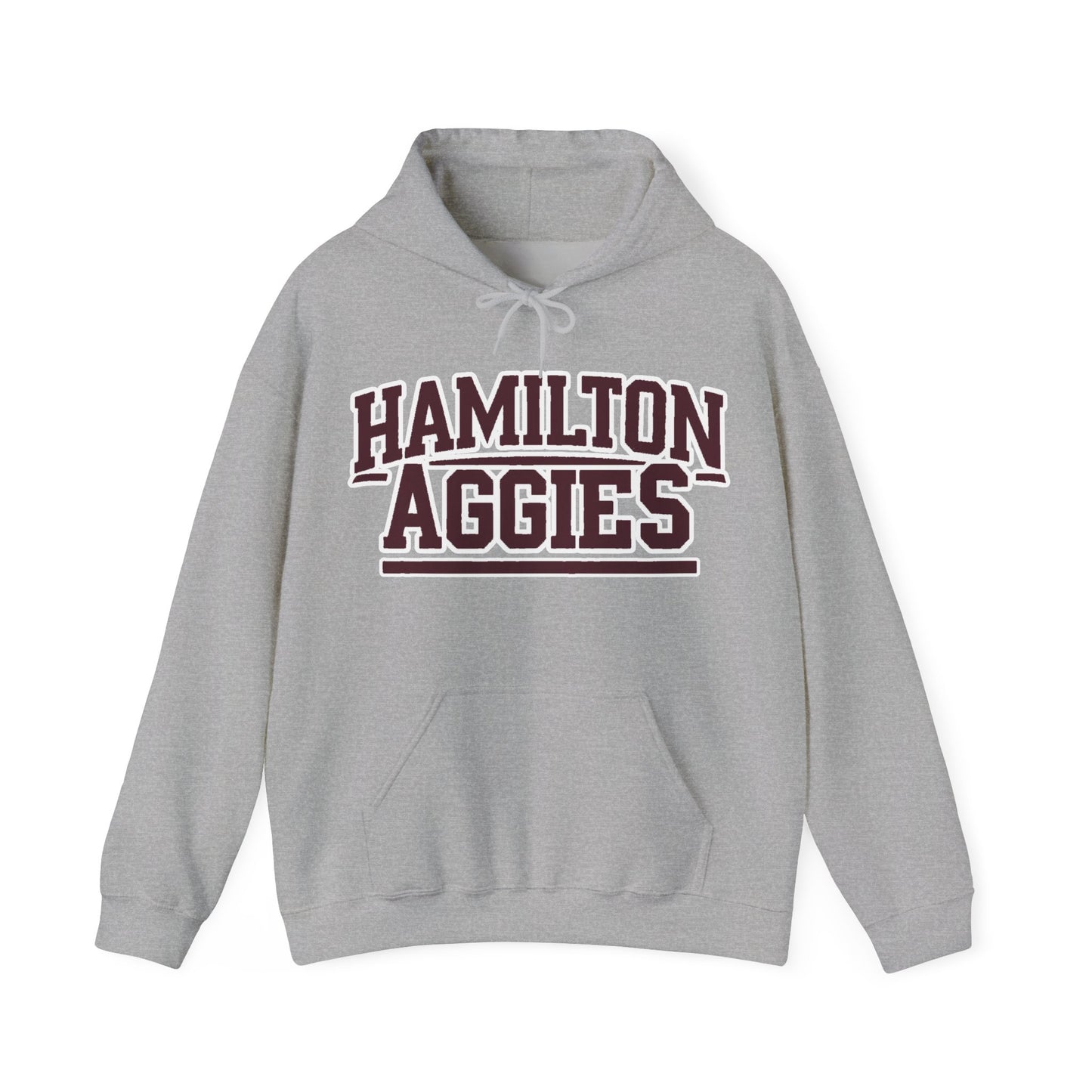 Adult Hoodie Sweatshirt \ Hamilton Aggies \ HA2