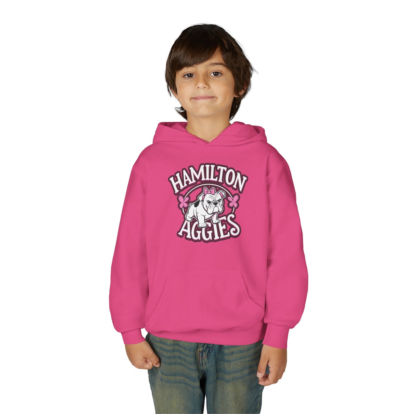 Youth Hooded Sweatshirt \ Hamilton Aggies \ HAG4