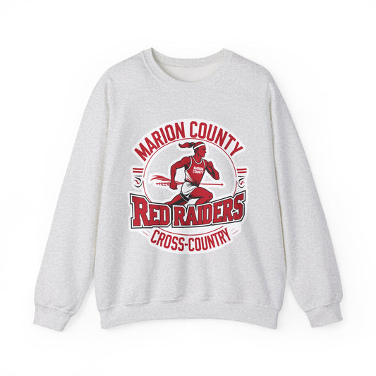 Adult Crewneck Sweatshirt \ Marion County Red Raiders Cross-Country \ MCCC2