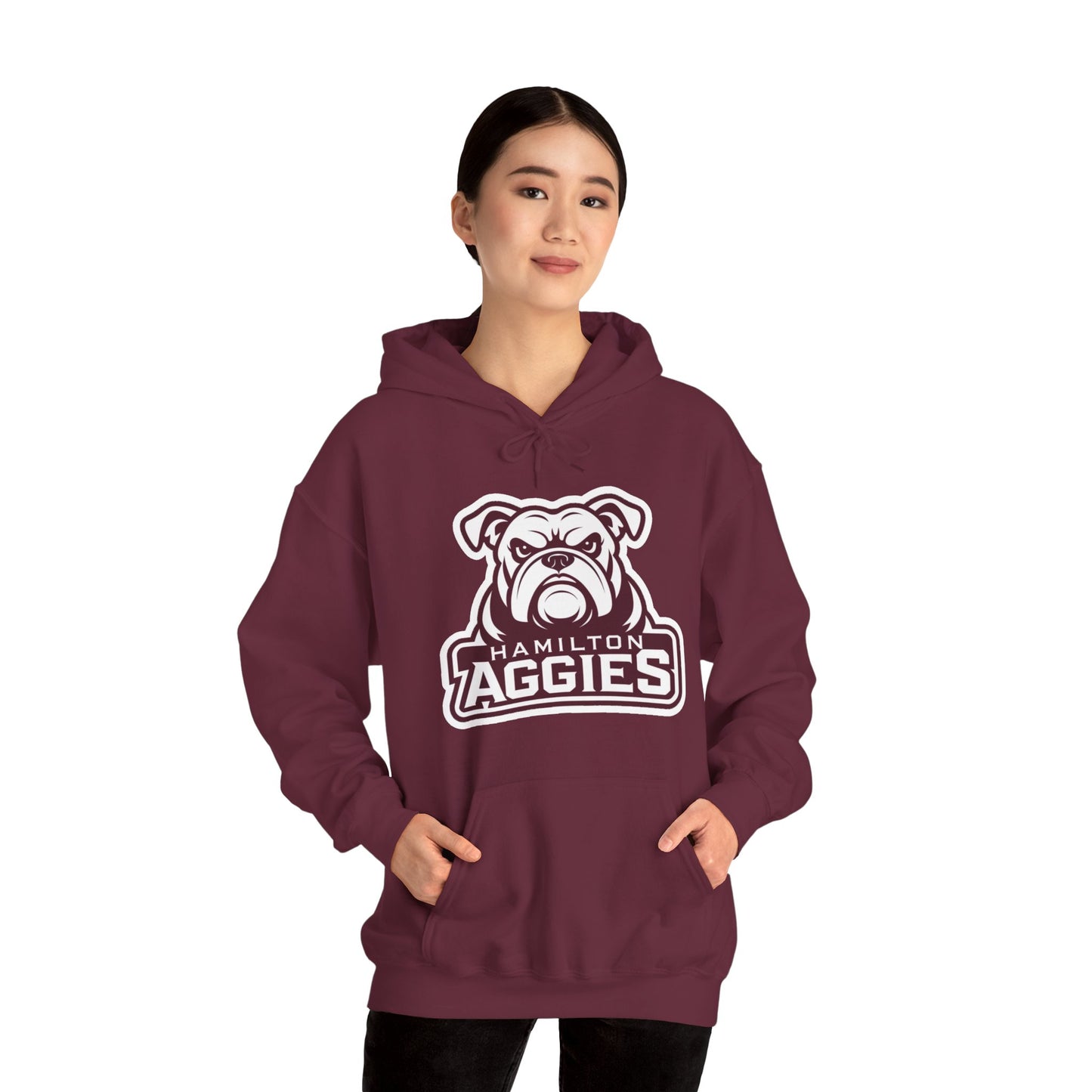 Adult Hoodie Sweatshirt \ Hamilton Aggies \ HA4