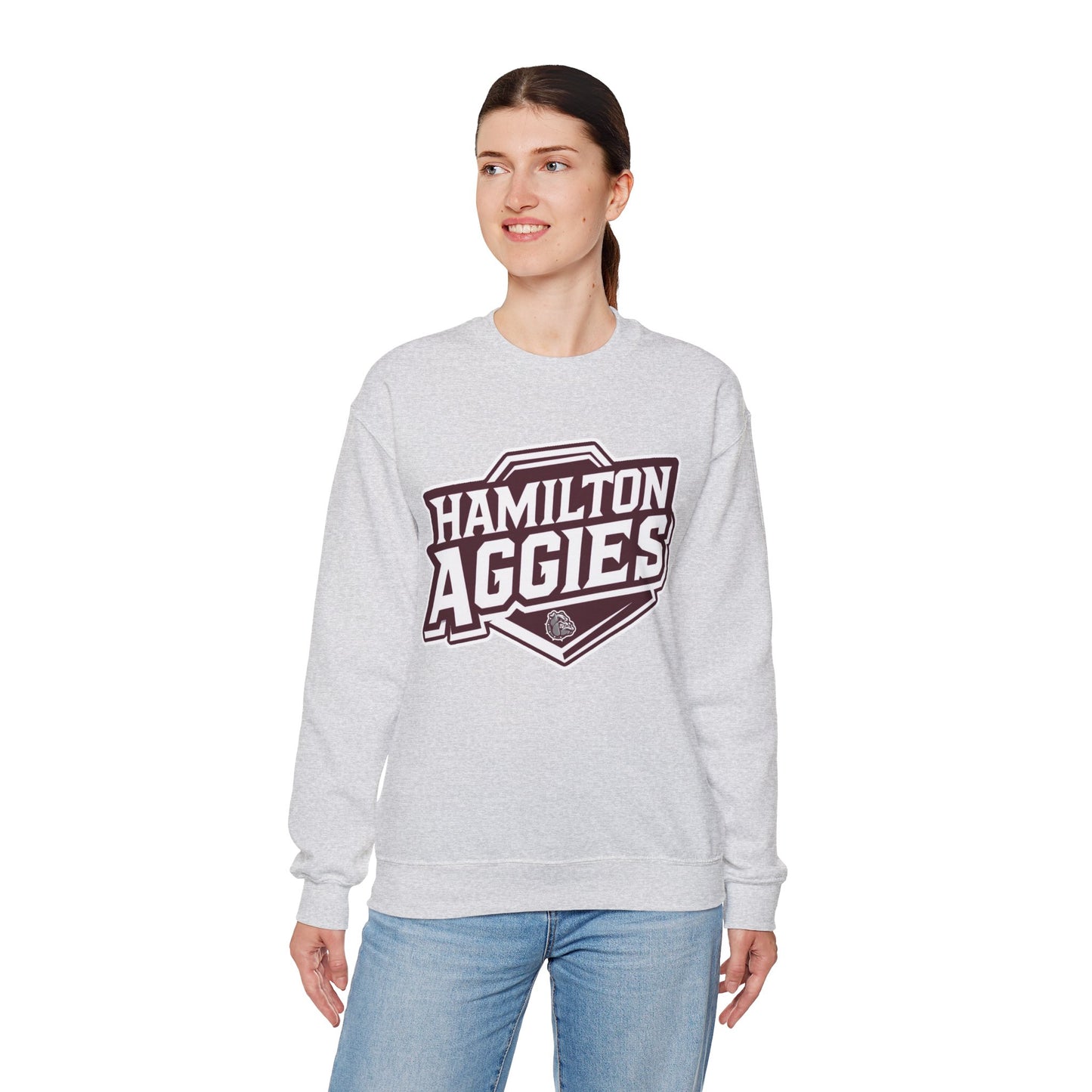 Adult Crewneck Sweatshirt \ Hamilton Aggies \ HA1