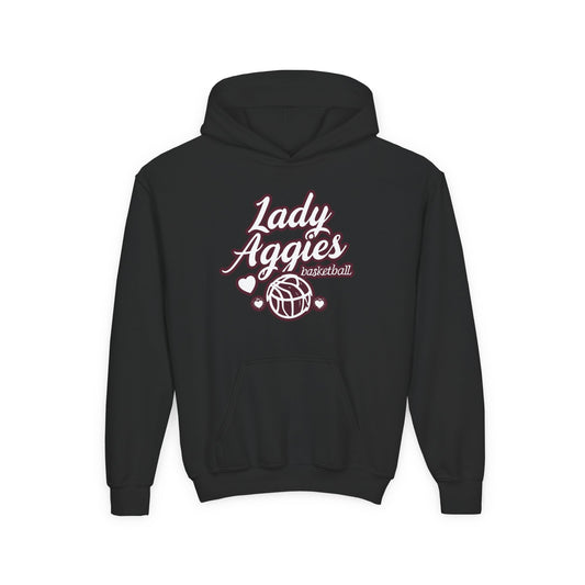 Youth Hoodie Sweatshirt \ Hamilton Aggies Basketball \ HABBG2