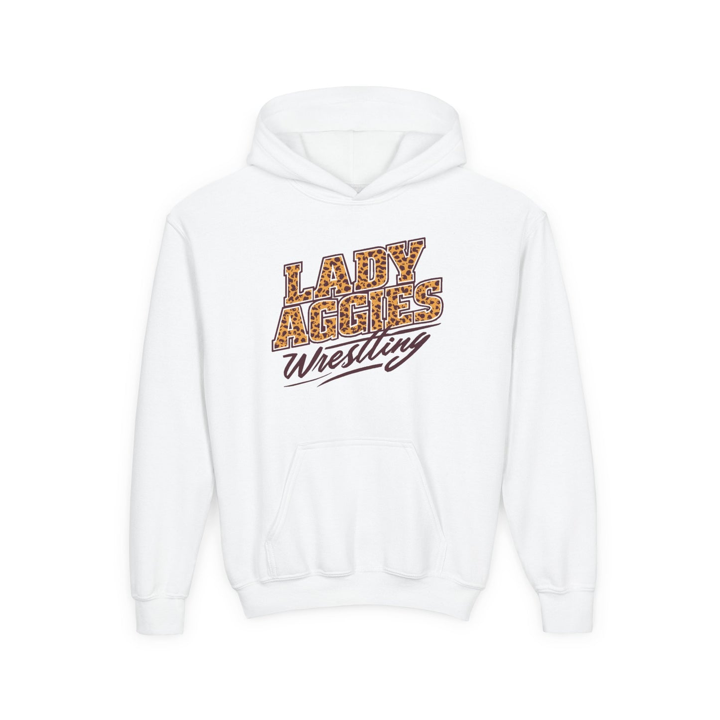 Youth Hoodie Sweatshirt \ Hamilton Aggies Wrestling \ HAWG3