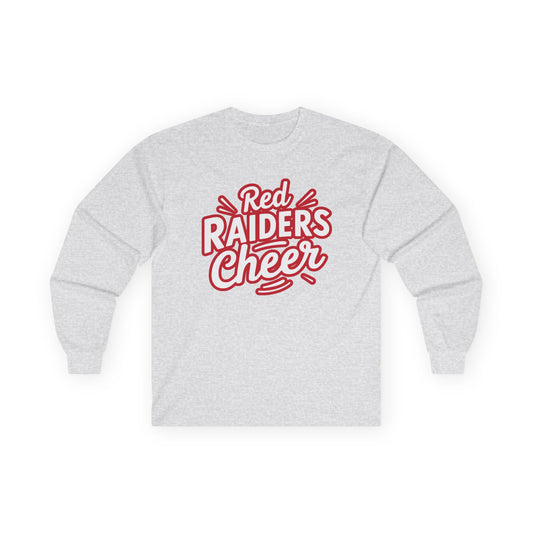 Adult Long Sleeve Tee \ Marion County Red Raiders Cheer \ MCC1