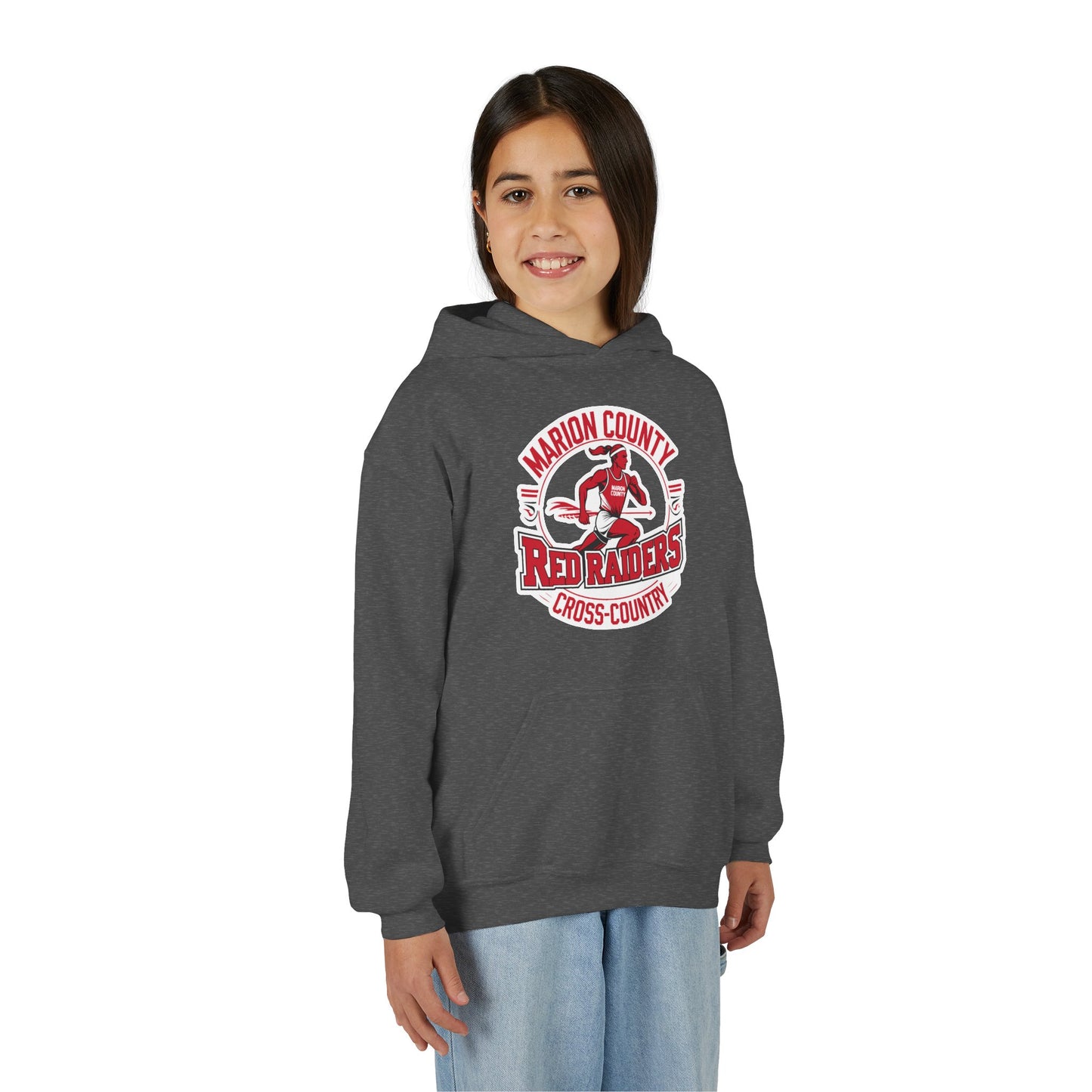 Youth Hoodie Sweatshirt \ Marion County Red Raiders Cross-Country \ MCCC2