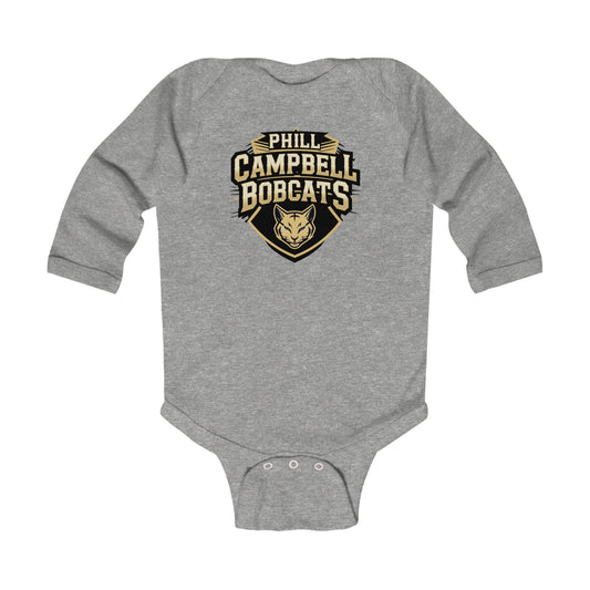 Long Sleeve Baby Bodysuit \ Phill Campbell Bobcats \ PCB1