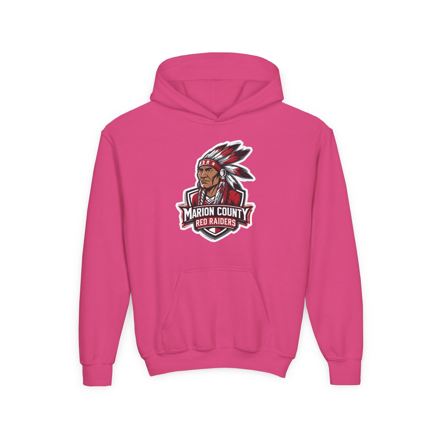 Youth Hoodie Sweatshirt \ Marion County Red Raiders \ MC2