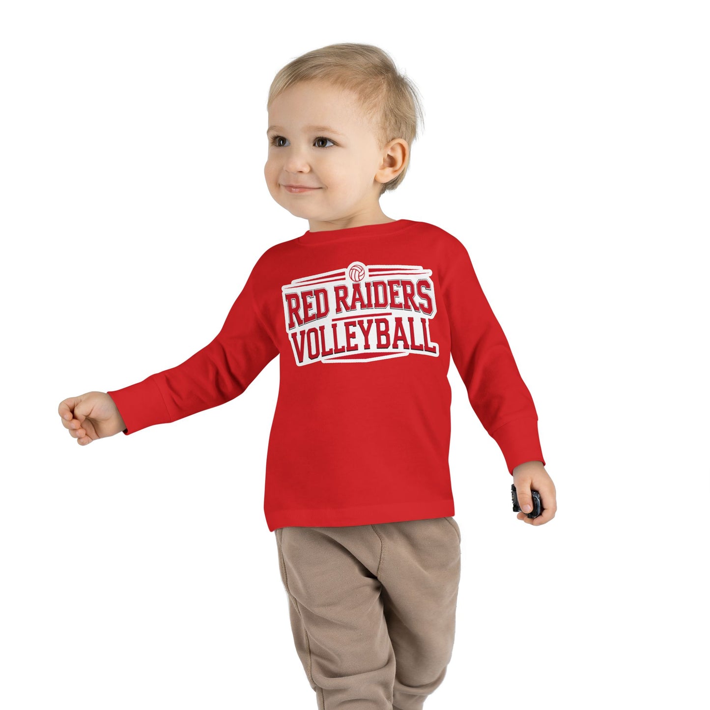 Toddler Long Sleeve Tee \ Marion County Red Raiders Volleyball \ MCV2