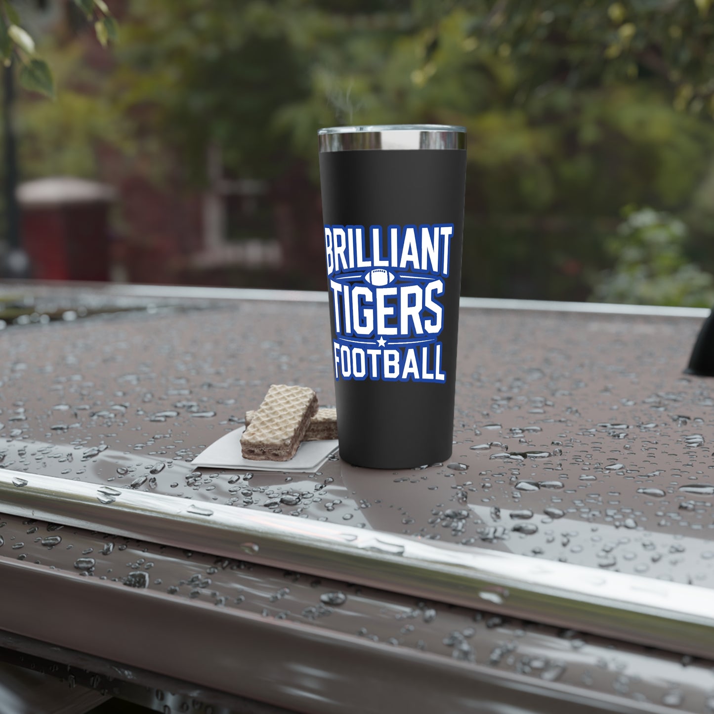 22oz Copper Insulated Tumbler \ Brilliant Tigers Football \ BTF1